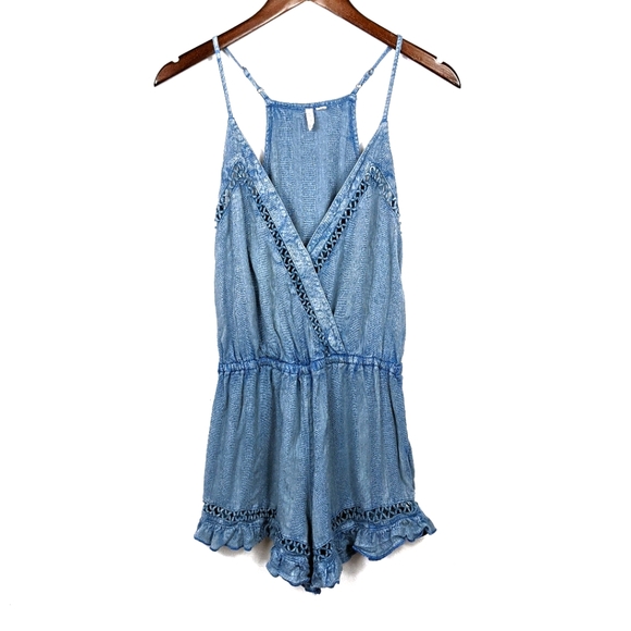 Rip Curl Las Dahlias Romper | Chambray - Picture 1 of 9